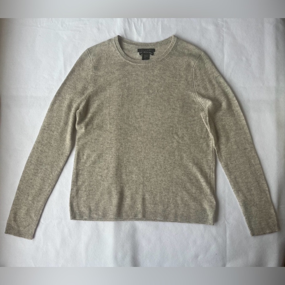 Tahari‎ 100% Cashmere Sweater Gray Size XL NWOT